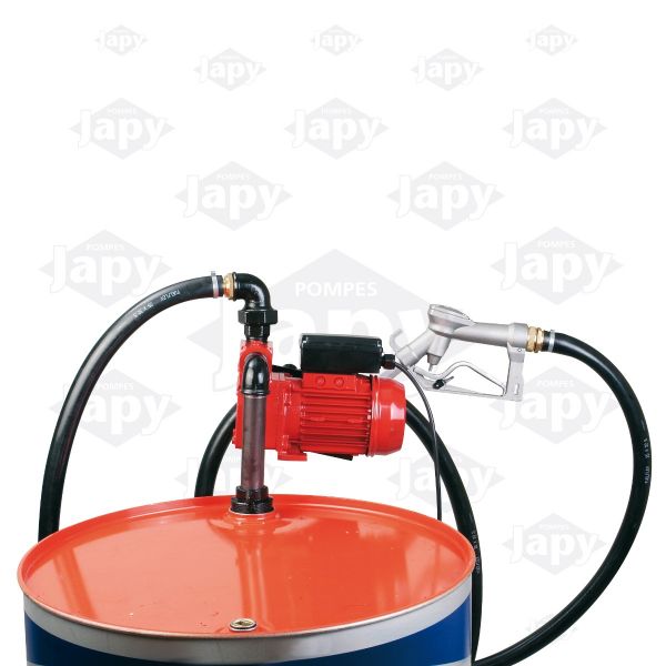 Pompe gasoil électrique 0.37 Kw et manuelle Japy 0.9 m3/h - POMPES H2O