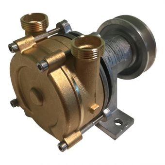 Pulley-driven pump